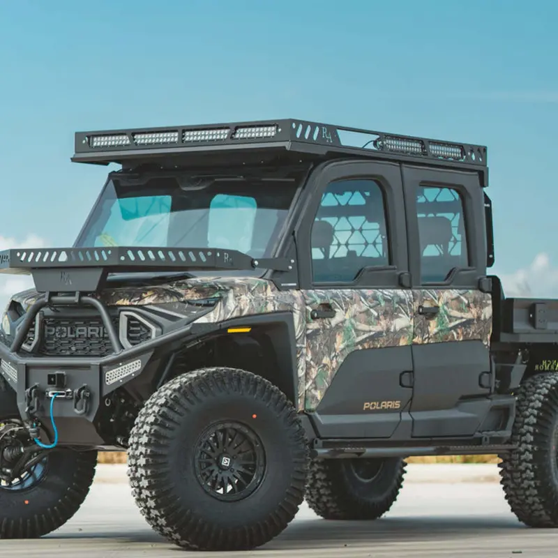 Ranch Armor Polaris Ranger Xd 1500 Crew Open Cab & Northstar Cab Metal Top 4