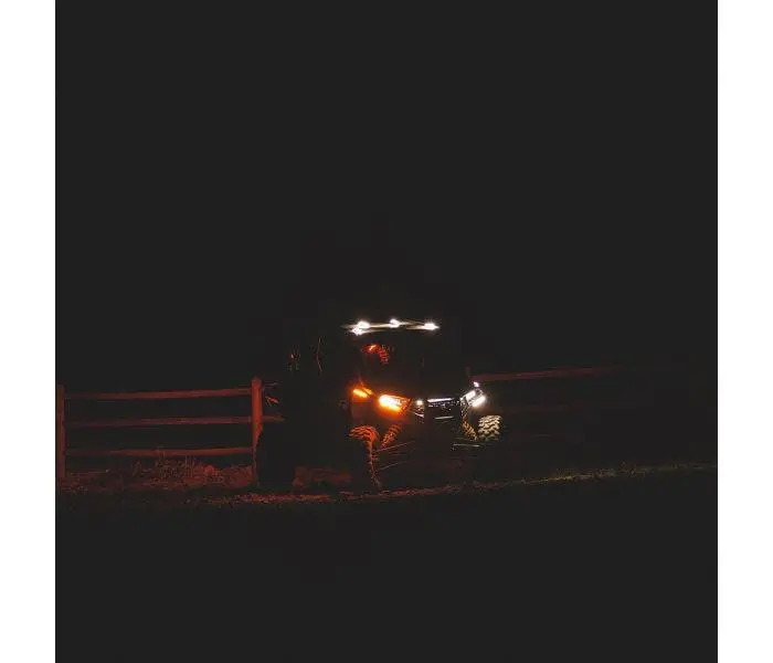 Ravek '19-'23 Polaris Rzr Xp Plug & Play Auto-Cancel Utv Turn Signal Kit With White Running Lights 1