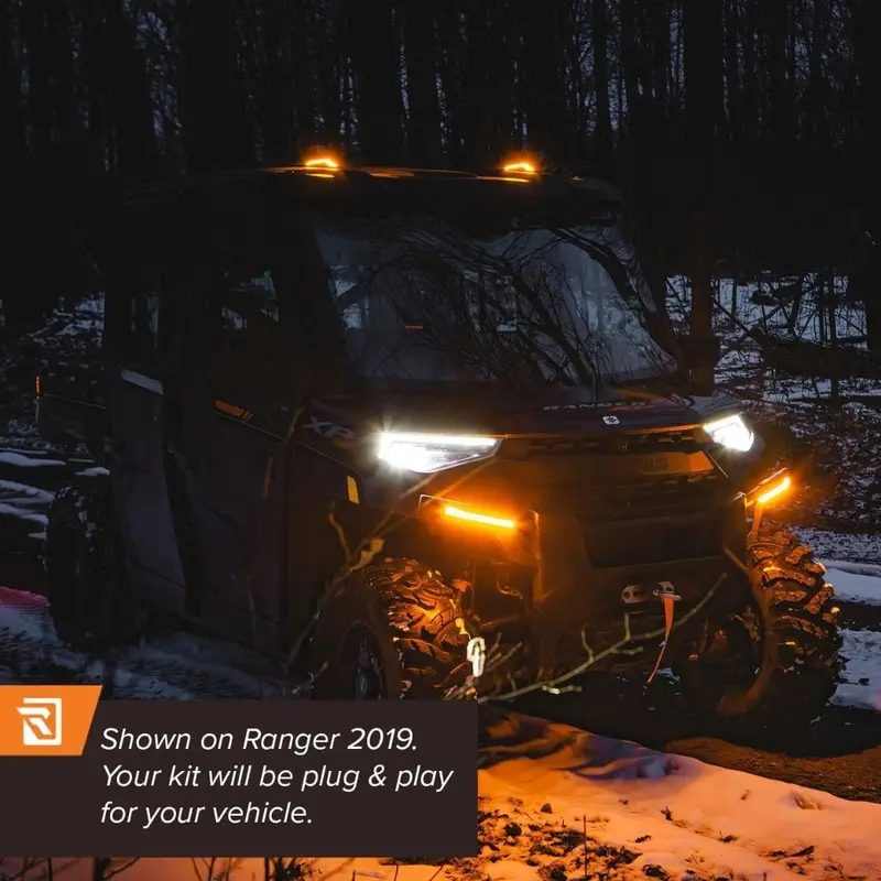 Ravek '24+ Kawasaki Mule Pro Plug & Play Apex Lights 2