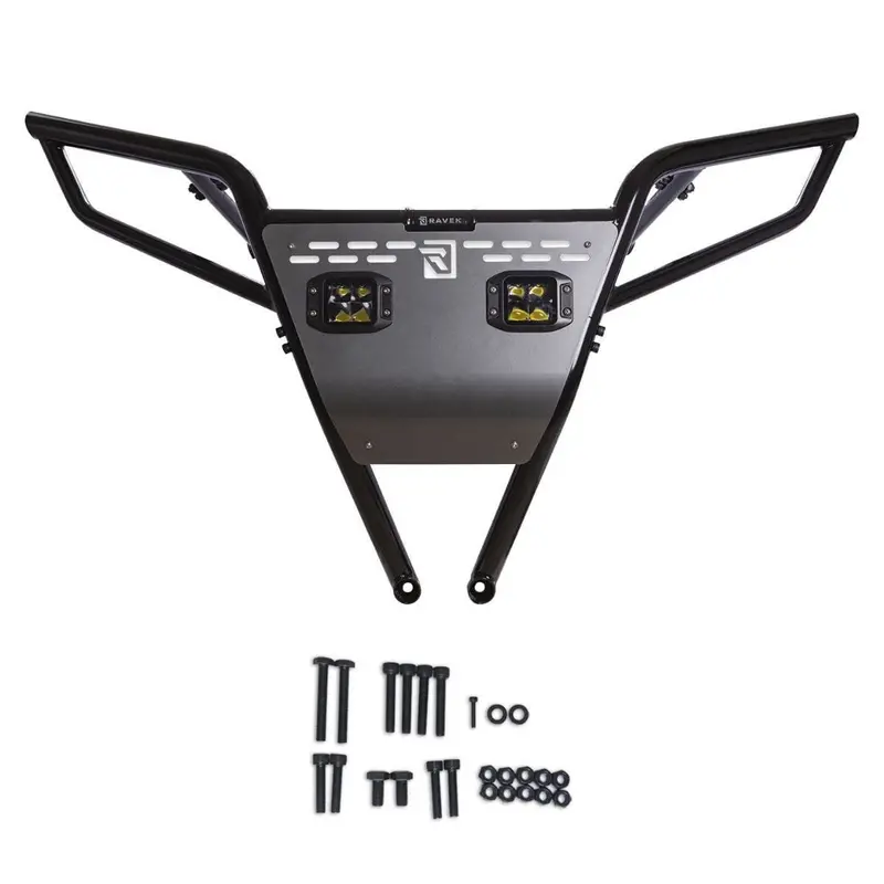 Ravek '24+ Polaris Rzr Xp Rear Black Bumper With Plug & Play Reverse Led Lighting 1