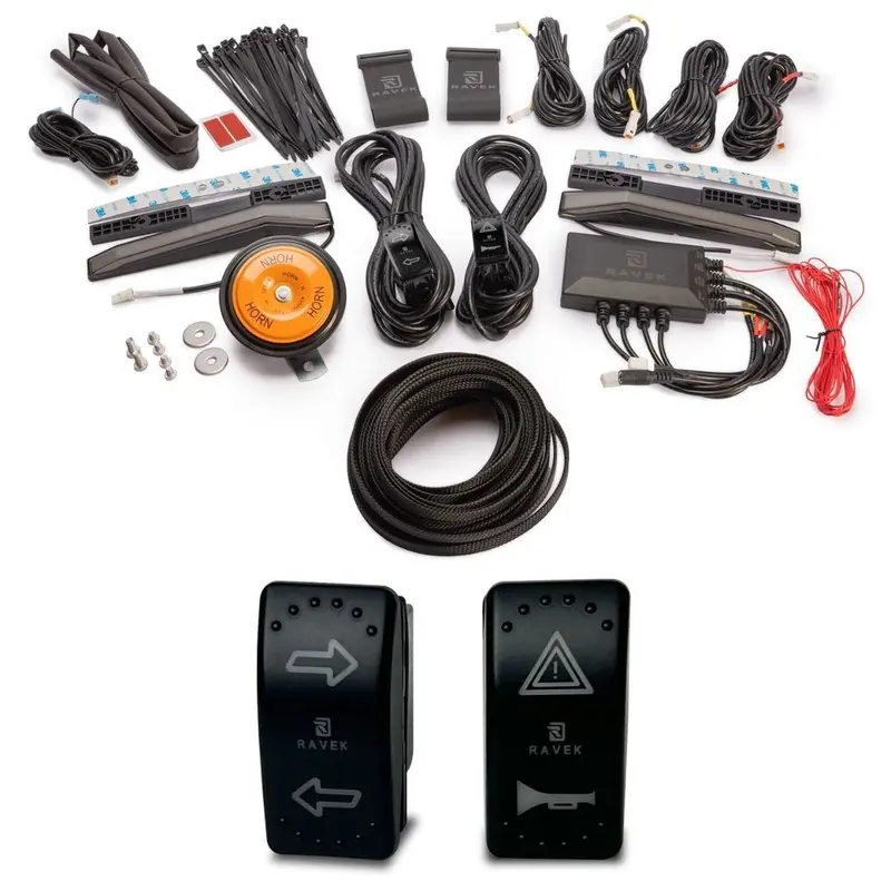 Ravek Honda Talon Plug & Play Auto-Cancel Utv Turn Signal Kit With White Running Lights 1
