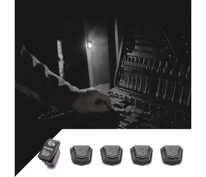 Ravek Polaris Xpedition Plug & Play Automatic Utv Trunk Bed White Light Kit 1