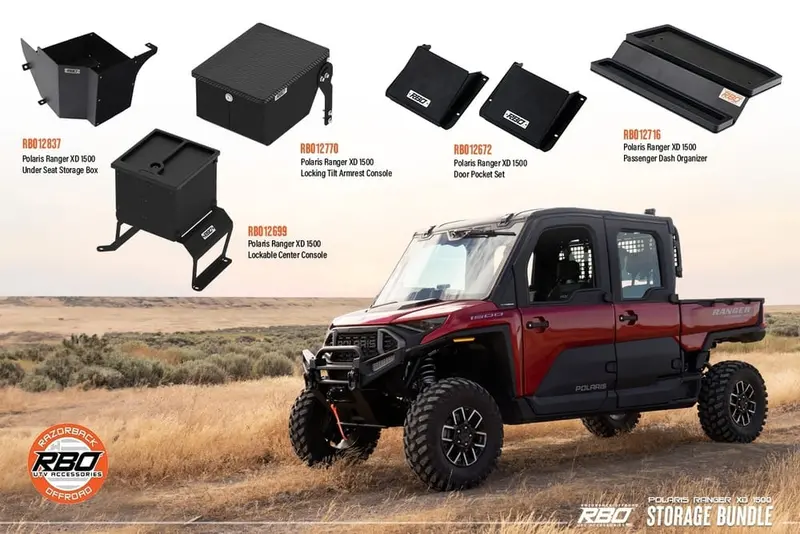 Razorback Off-Road Polaris Ranger Xd 1500 4 Door Storage Bundle 2
