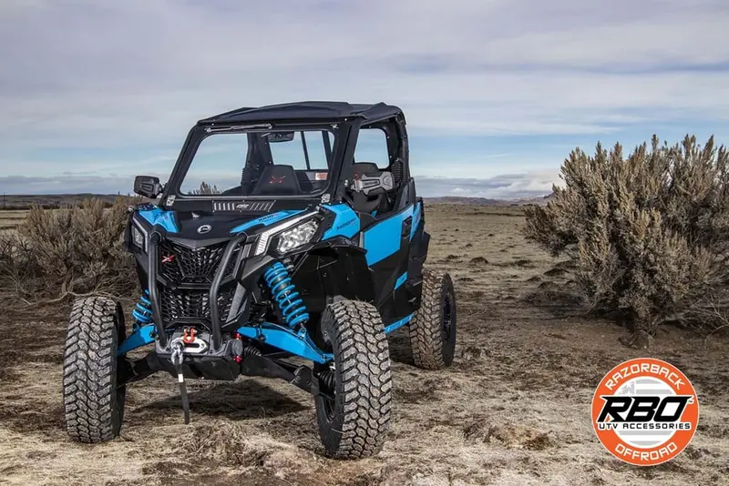 Razorback Offroad '18-'23 Can-Am Maverick Trail/ Sport Front Folding Windshield 2