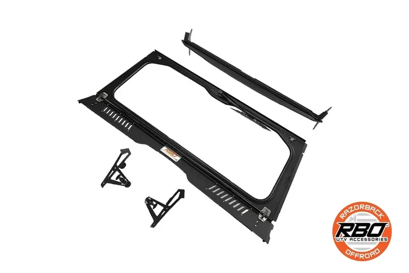 Razorback Offroad '20-'24 Yamaha Wolverine Rmax Folding Windshield 1