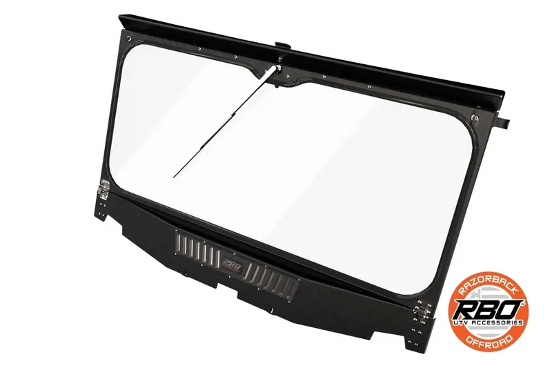 Razorback Offroad Polaris Glass Folding Windshield 1