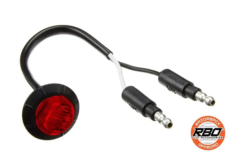 Razorback Offroad Polaris Rzr Turbo S 3/4" Mini Red Led Light 1