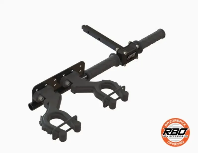 Razorback Offroad Polaris Rzr Ultimate Gun Rack/Grab Handle & Lug Wrench 1