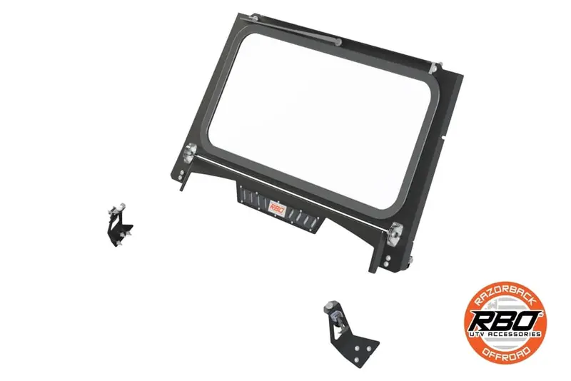 Razorback Offroad Polaris Rzr Ultimate Trail Folding Glass Windshield 1