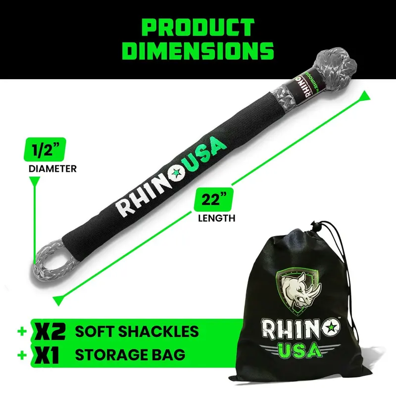 Rhino Usa 1/2" Synthetic Soft Shackles 2
