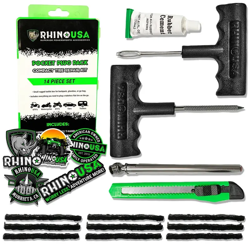 Rhino Usa 14-Piece Compact Tire Repair Kit 1