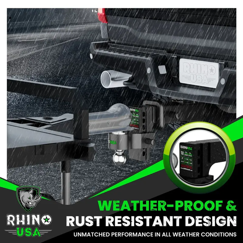 Rhino Usa 2.5" Receivers Adjustable Drop Hitch 5