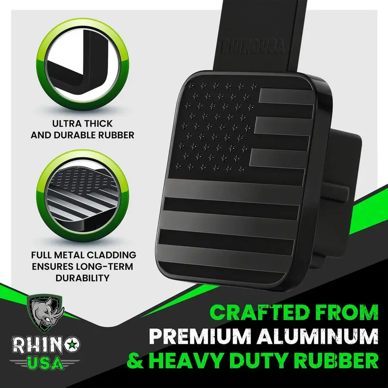 Rhino Usa 2" American Flag Hitch Cover 2