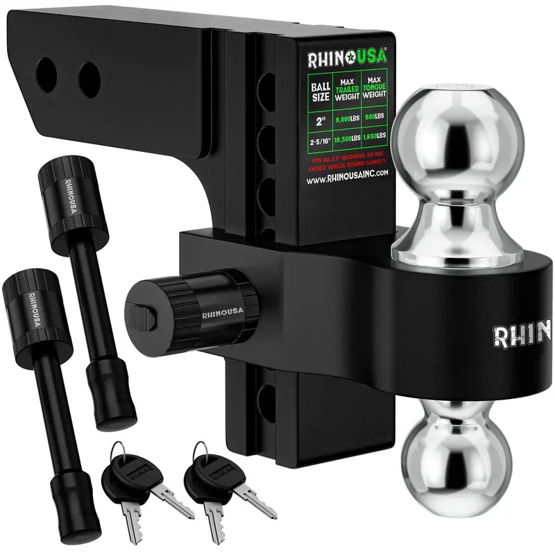 Rhino Usa 2" Receivers Adjustable Drop Hitch 1