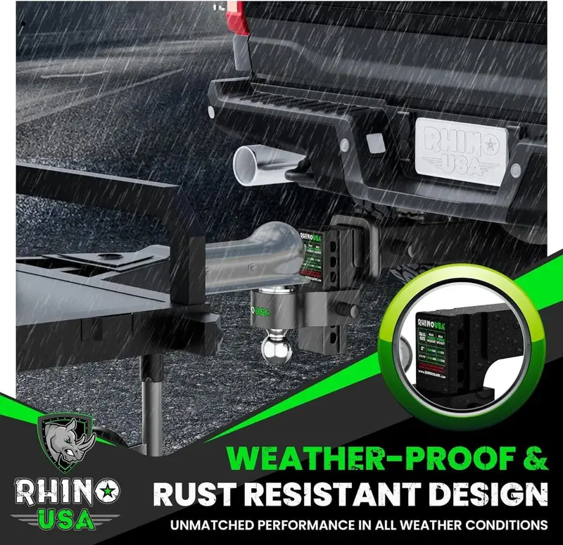 Rhino Usa 2" Receivers Adjustable Drop Hitch 5