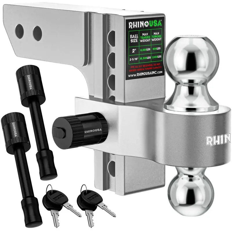 Rhino Usa 2" Receivers Adjustable Drop Hitch 7
