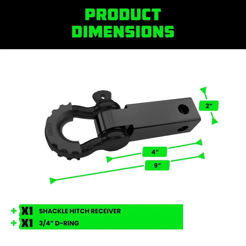 Rhino Usa 2" Shackle Hitch Receiver 2