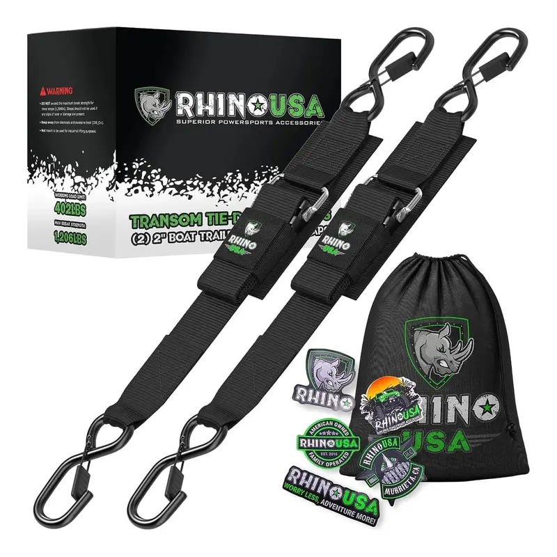 Rhino Usa 2" X 4' Transom Tie-Down Straps 1