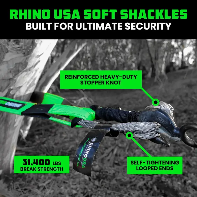 Rhino Usa 3/8" Synthetic Soft Shackles 3