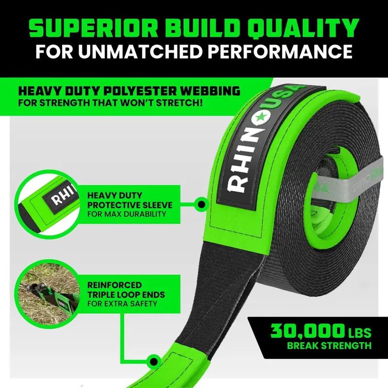 Rhino Usa 3" X 8' Recovery Tree Saver Strap 3
