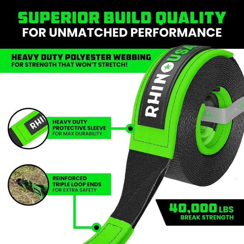 Rhino Usa 4" X 10' Recovery Tree Saver Strap 2