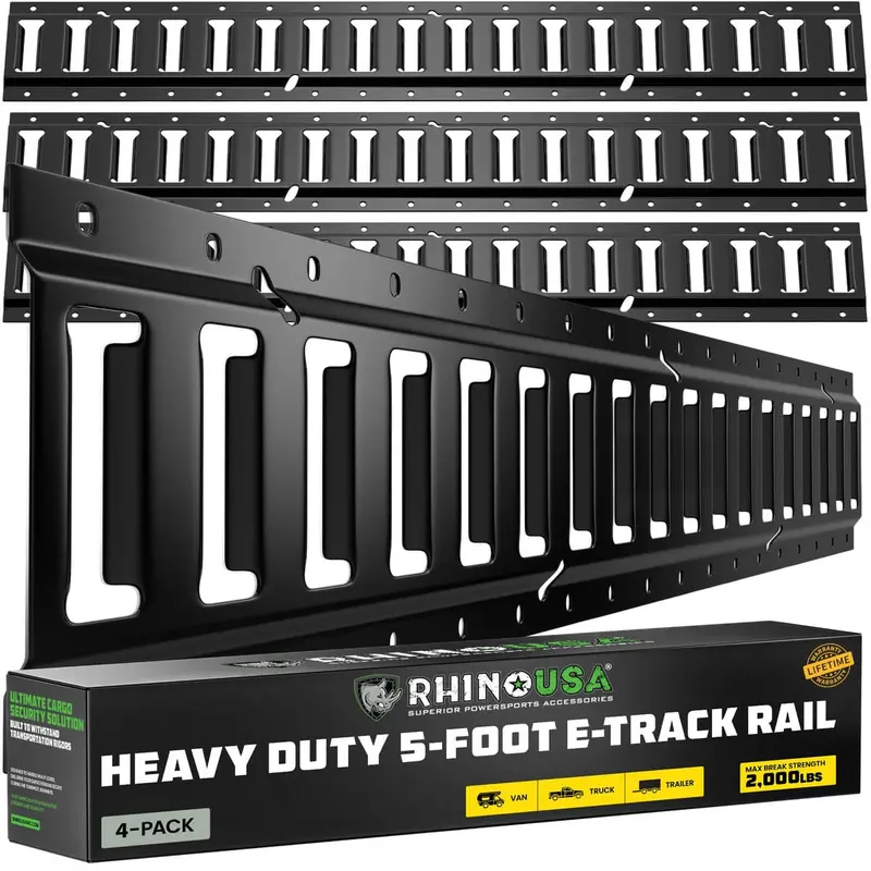 Rhino Usa 5Ft E-Track Tie-Down Rails 1