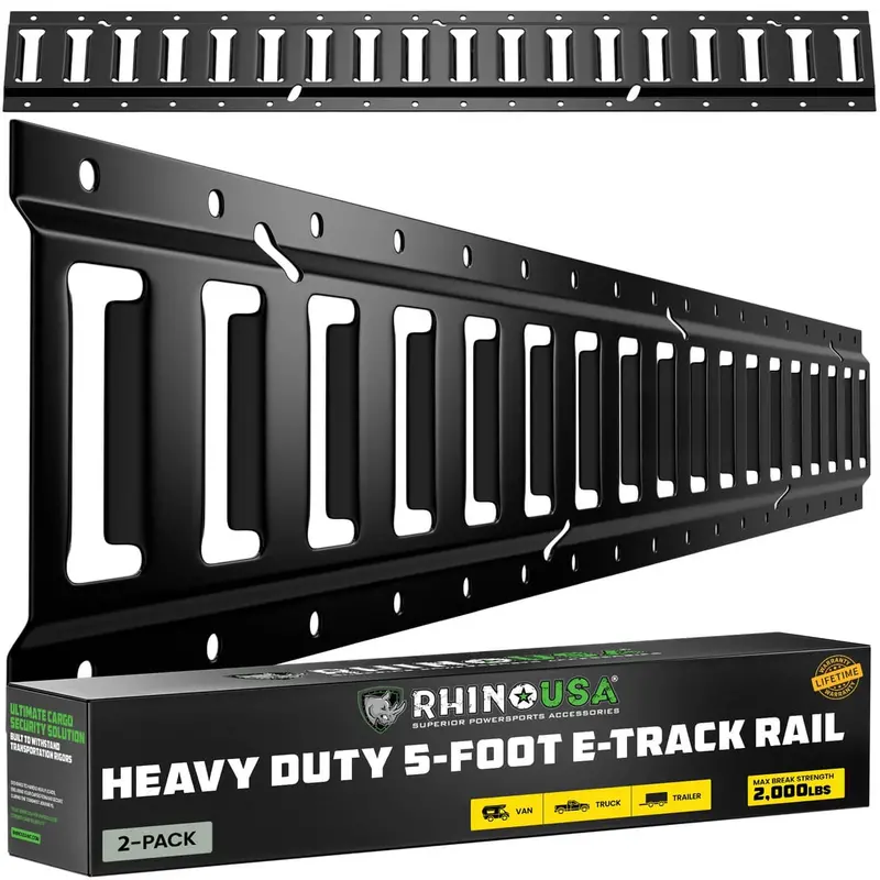 Rhino Usa 5Ft E-Track Tie-Down Rails 2