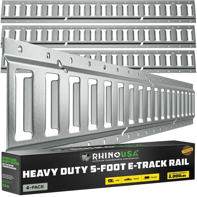 Rhino Usa 5Ft E-Track Tie-Down Rails 3