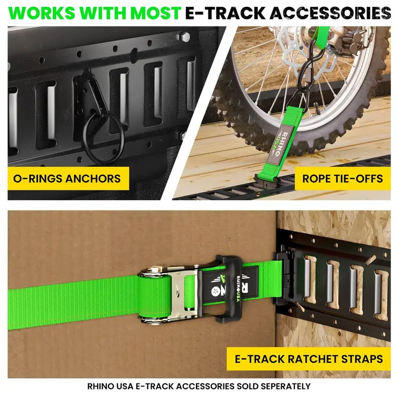 Rhino Usa 5Ft E-Track Tie-Down Rails 4
