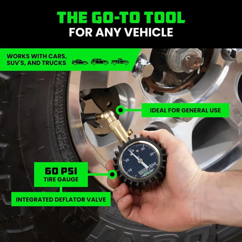 Rhino Usa 60 Psi Tire Pressure Gauge 2