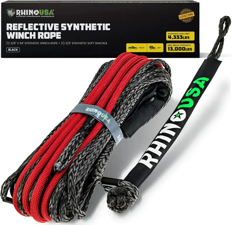Rhino Usa Synthetic Winch Rope 1