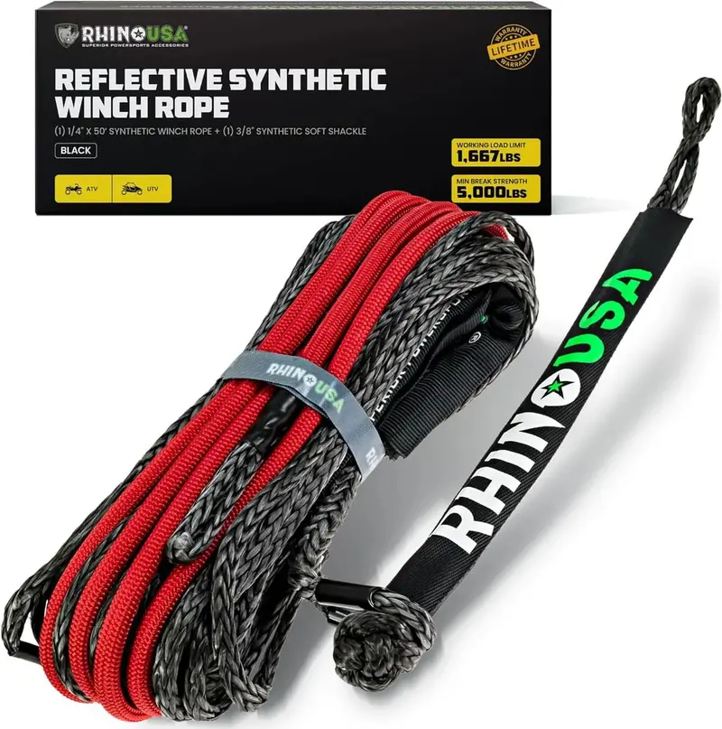 Rhino Usa Synthetic Winch Rope 2