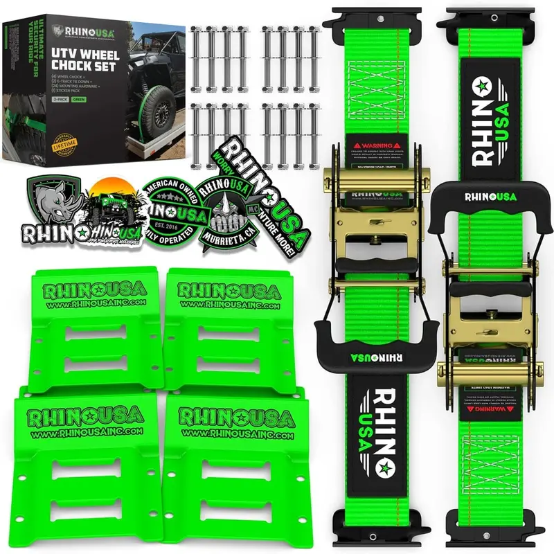 Rhino Usa Utv Wheel Chock Tie-Down Kit 1