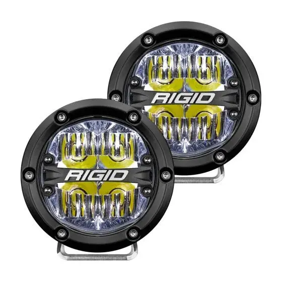 Rigid 360-Series 4" Led Oe Off-Road Fog Light Drive Beam White Backlight | Pair 1