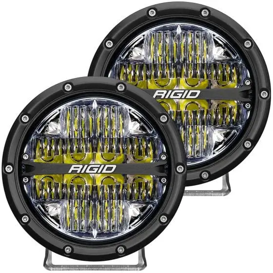 Rigid 360-Series 6" Led Oe Off-Road Fog Light Drive Beam White Backlight | Pair 1