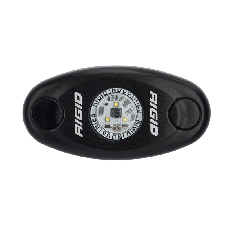 Rigid A-Series Low Power Flat Mount White Pod Light - Black 1