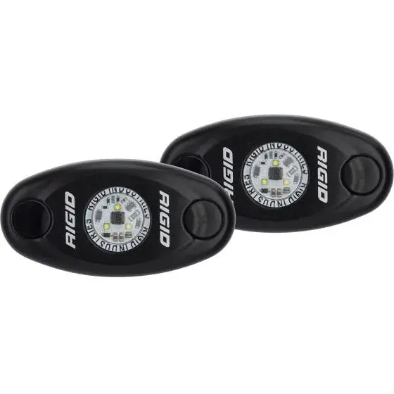 Rigid A-Series Low Power Pair White 2 Light Black Housing 1