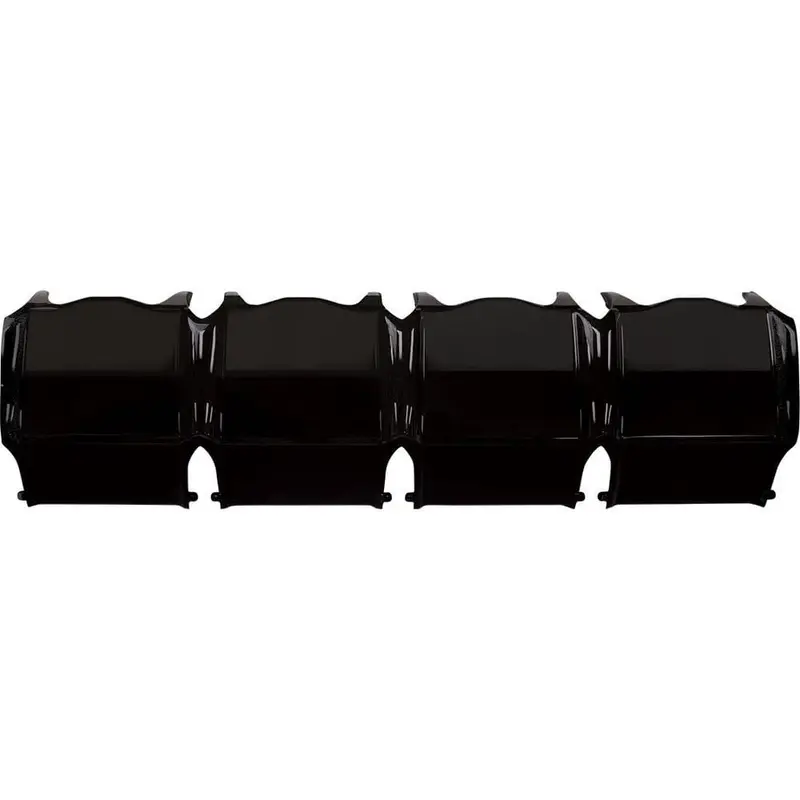 Rigid Adapt 10" Black Polycarbonate Plastic Cover 1