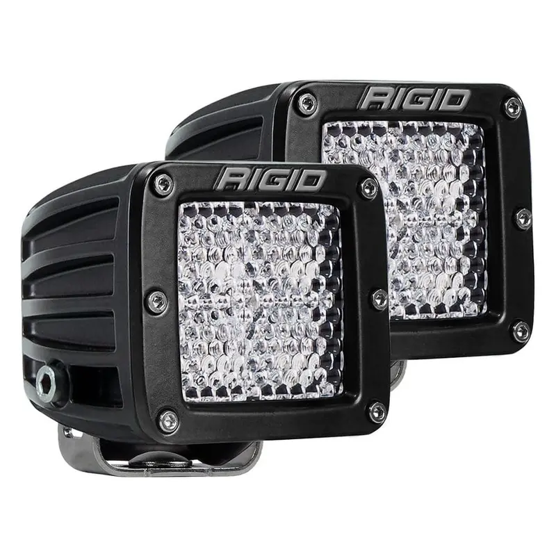 Rigid D-Series Pro Flood Diffused Surface Mount Pod Light - Pair 1