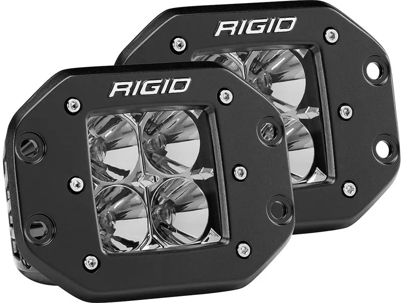 Rigid D-Series Pro Flood Flush Mount Pod Light - Pair 1