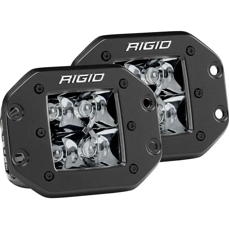 Rigid D-Series Spot Pro Flush Mount Pod Light - Pair 1