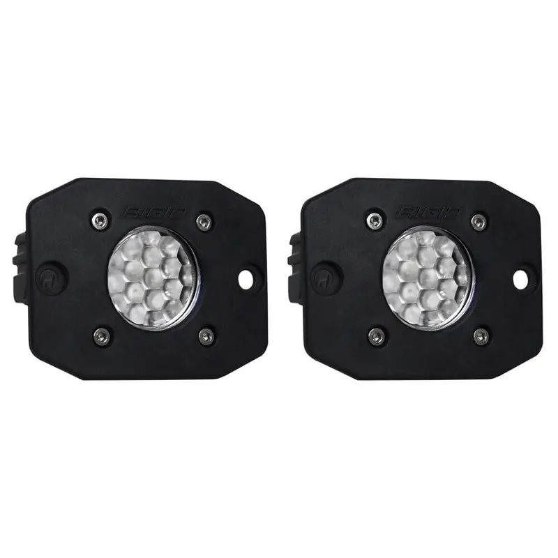 Rigid Ignite Flood Diffused Flush Mounts Pod Light Backup Kit 1