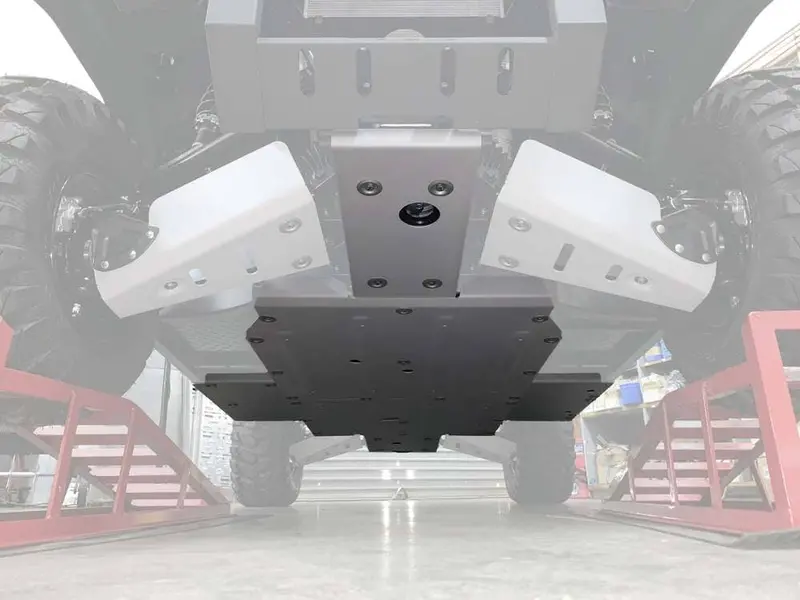 Rival Powersports '19-'25 Kawasaki Mule Pro-Mx Se Alloy Central Skid Plate 1
