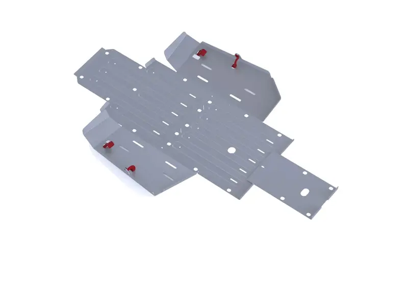 Rival Powersports '22-'25 Honda Pioneer 520 Alloy Central Skid Plate 1