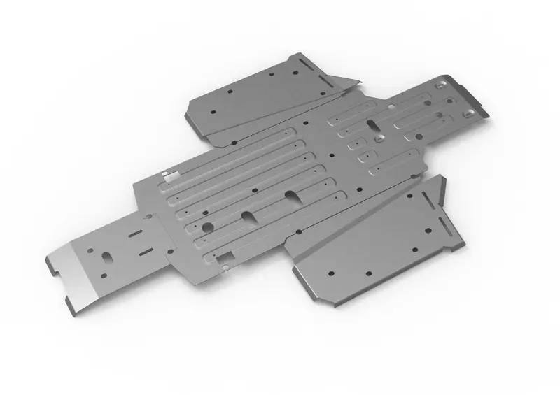 Rival Powersports '22+ Honda Pioneer 1000 Alloy Central Skid Plate 1