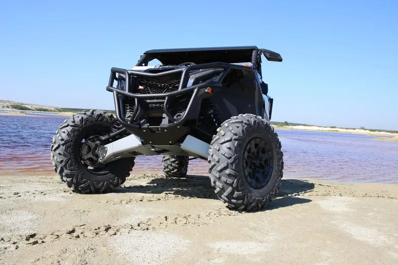 Rival Powersports Can-Am Maverick X3 72'' Alloy Front A-Arm Guards 1