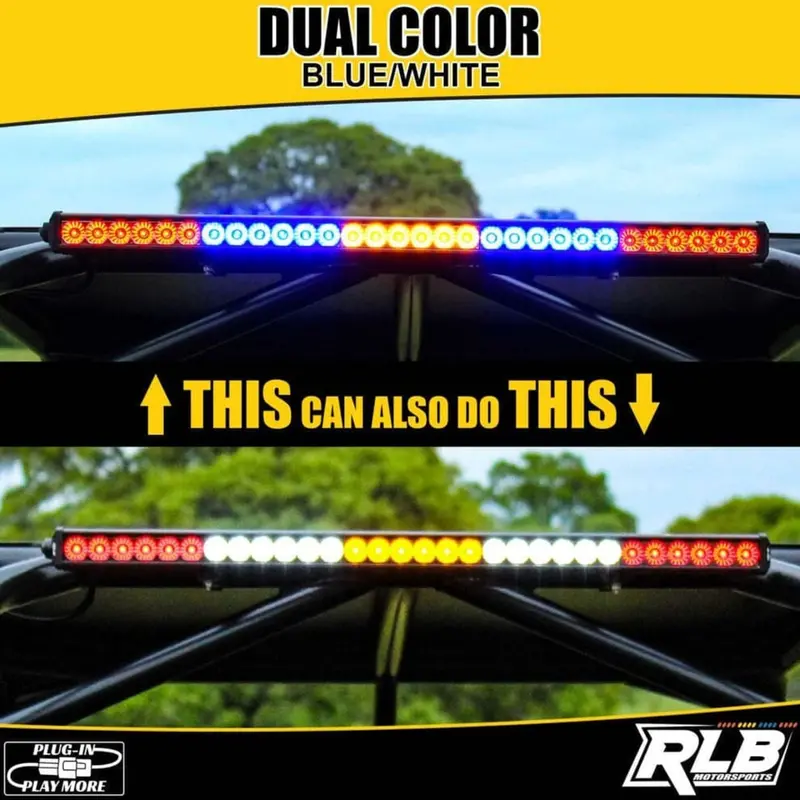 Rlb Motorsports '14 Polaris Rzr Xp 1000 Older Chase Light - Blue/White 1