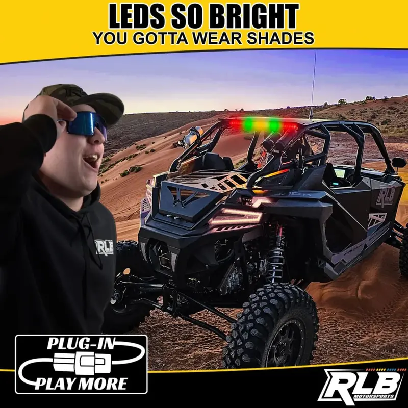 Rlb Motorsports '16-'18 Polaris Rzr Xp 1000 Chase Light - Green/White 2