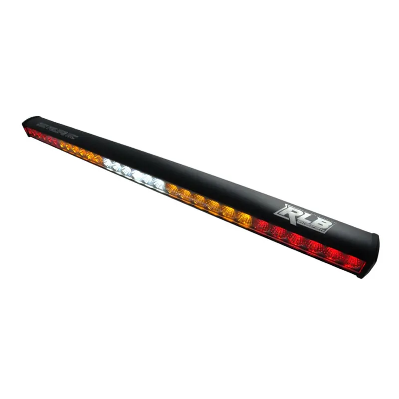 Rlb Motorsports Bitd Race Series Diy-No Wire Harness Chase Light Led Light Bar - Amber/White/Amber Strobe 1