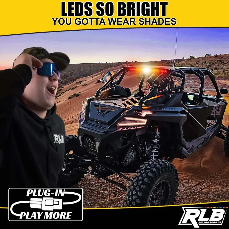 Rlb Motorsports Can-Am Maverick Sport San Felipe Led Chase Light - Amber/White 2